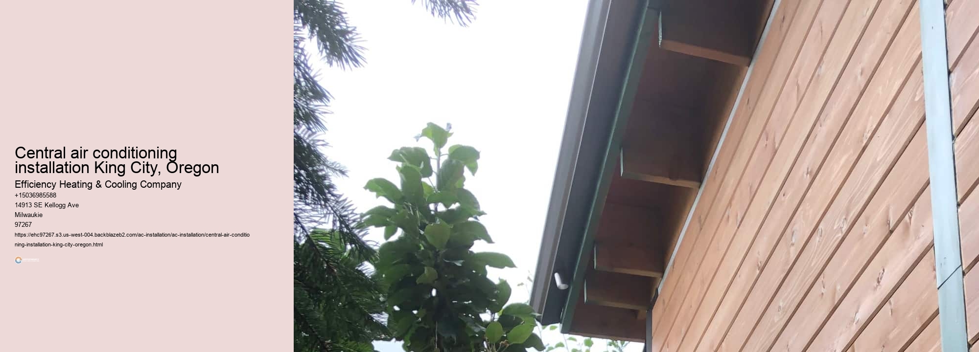 Central air conditioning installation King City, Oregon