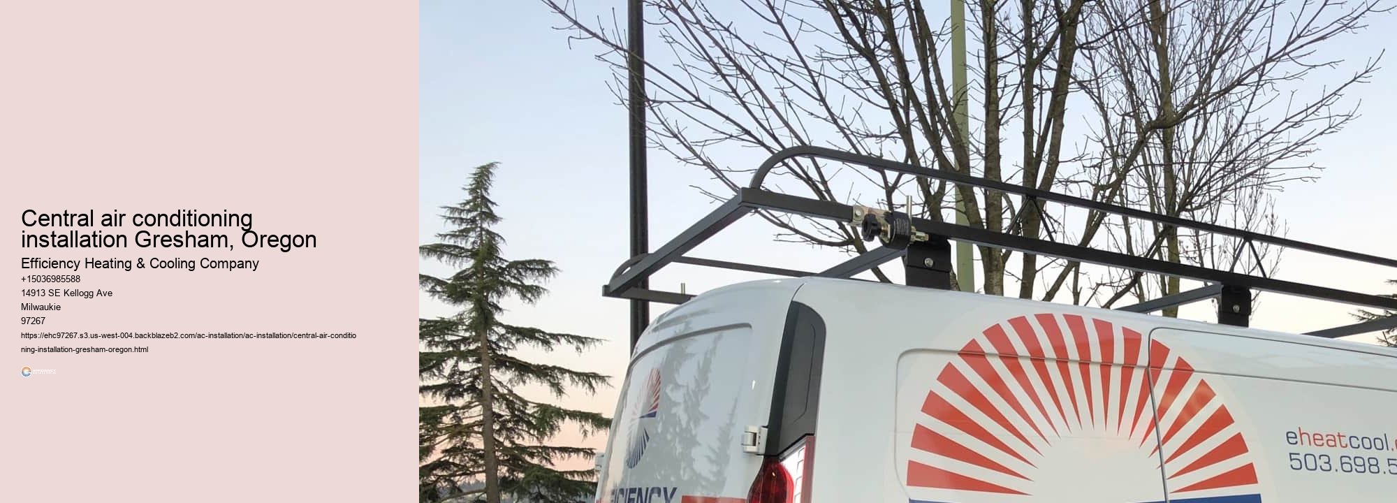 Central air conditioning installation Gresham, Oregon